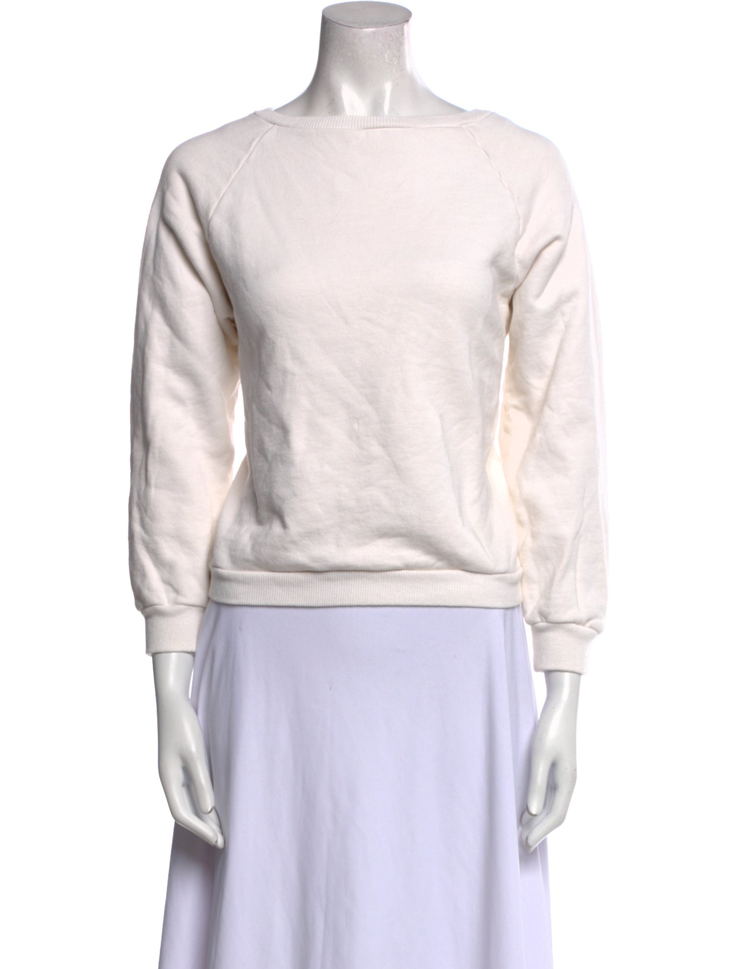Nili Lotan Bateau Neckline Three-Quarter Sleeve Sweatshirt