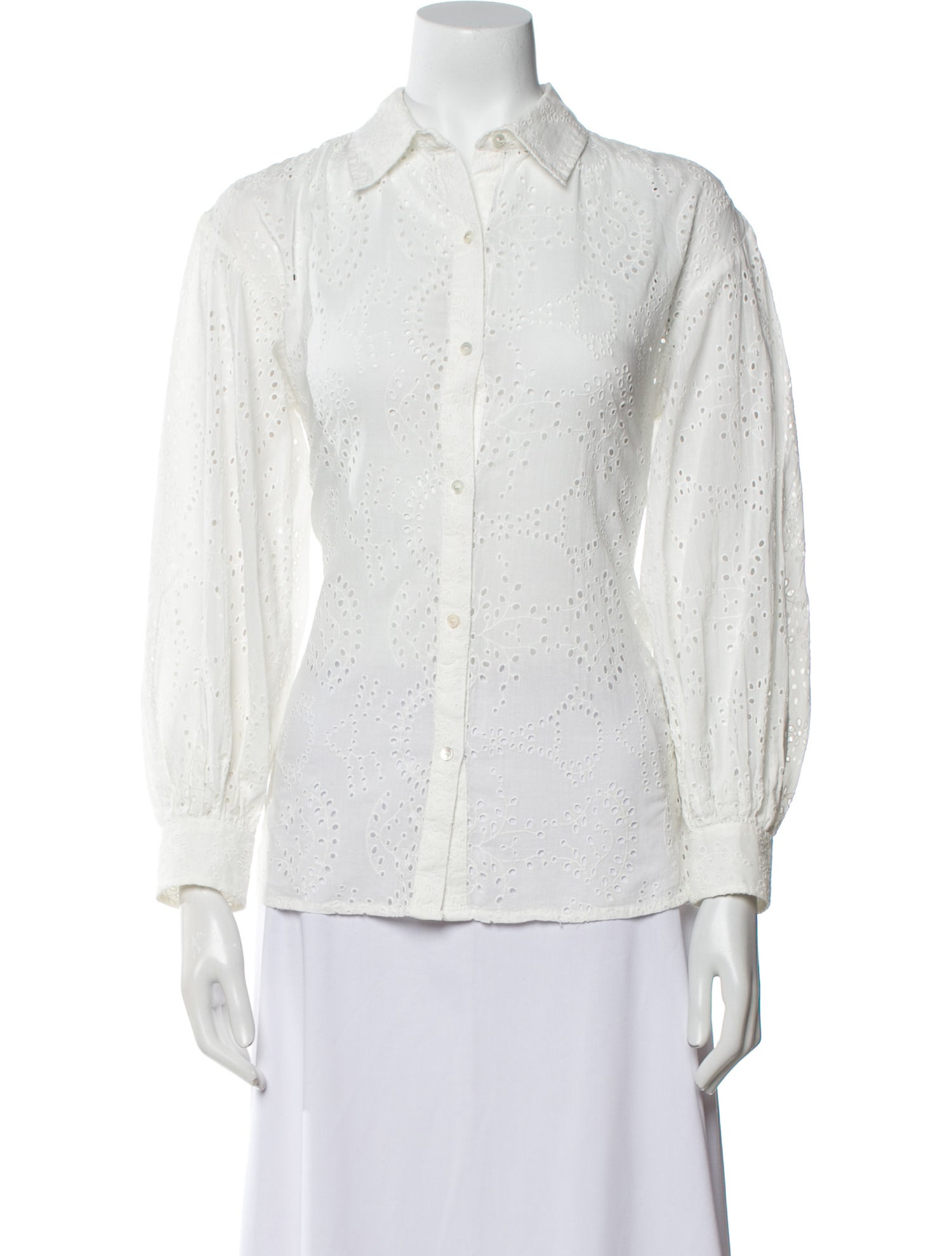 Nili Lotan Long Sleeve Button-Up Top