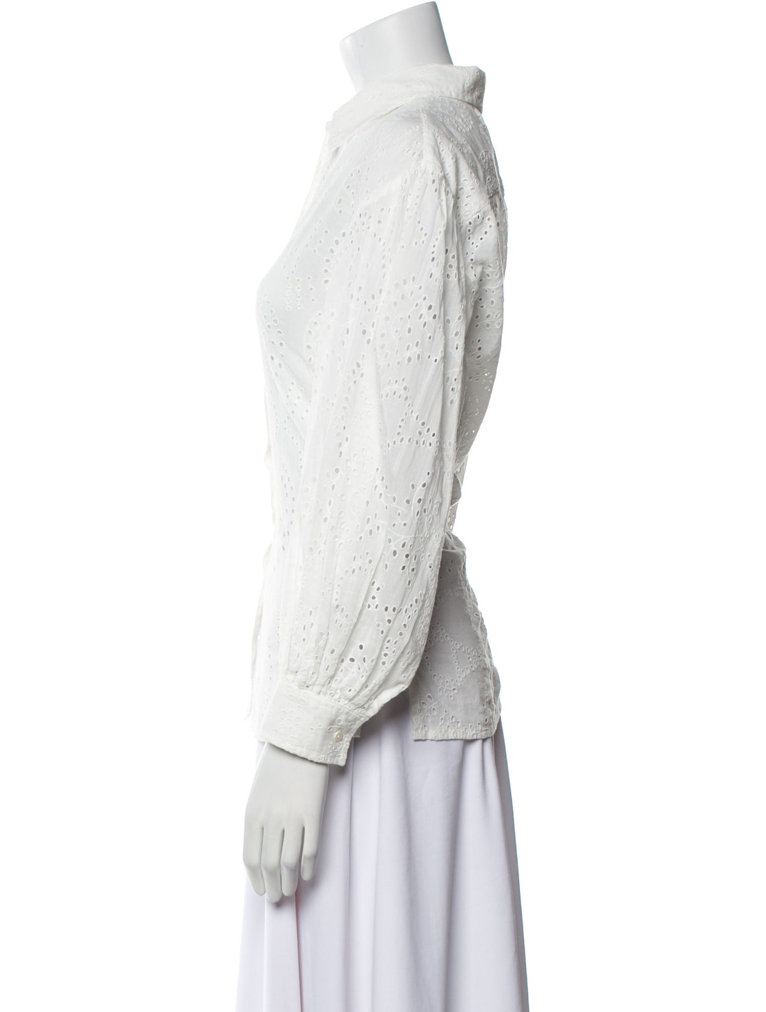 Nili Lotan Long Sleeve Button-Up Top