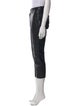 Nili Lotan Lambskin Straight Leg Pants