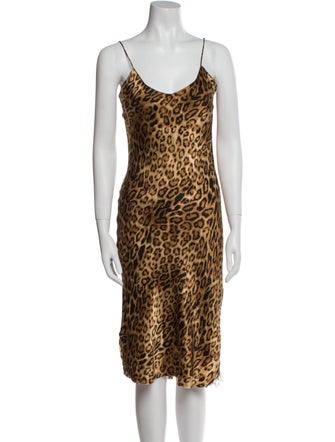 Nili Lotan Silk Midi Length Dress