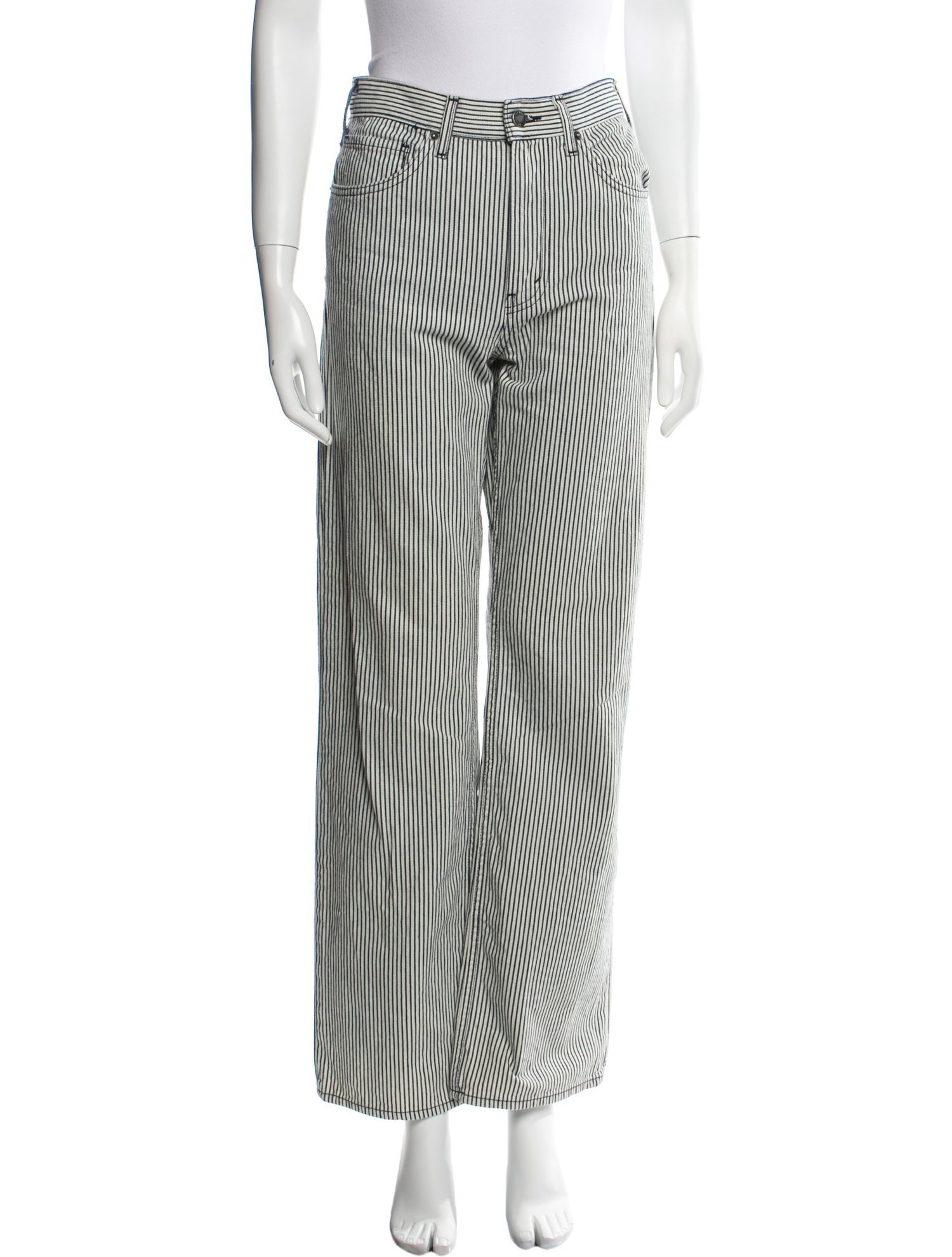 Nili Lotan Striped Wide Leg Pants