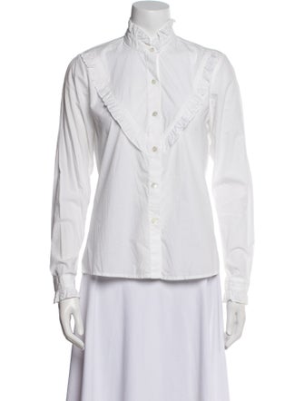 Nili Lotan Long Sleeve Button-Up Top