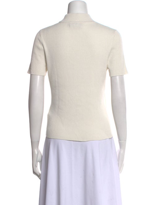 Nili Lotan Silk Mock Neck Top