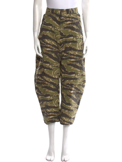 Nili Lotan Camouflage Print Straight Leg Pants