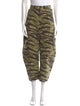 Nili Lotan Camouflage Print Straight Leg Pants