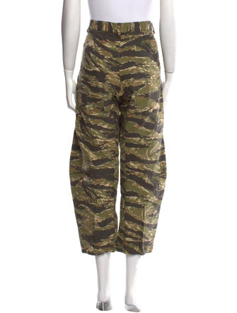 Nili Lotan Camouflage Print Straight Leg Pants