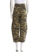 Nili Lotan Camouflage Print Straight Leg Pants