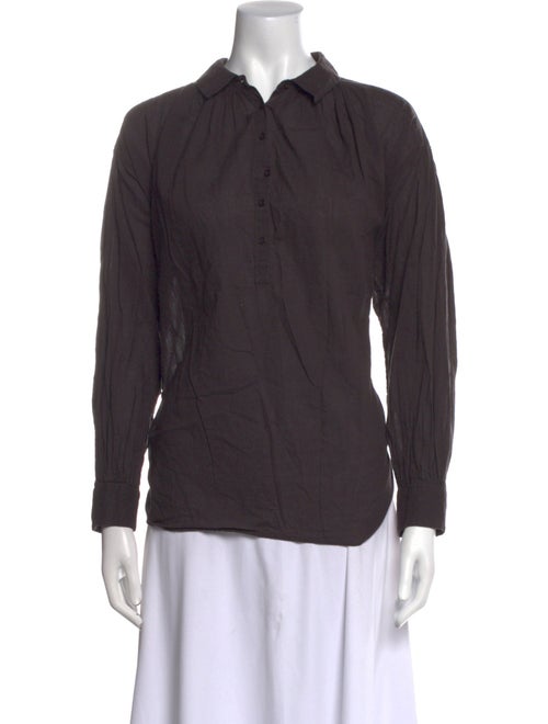 Nili Lotan Long Sleeve Button-Up Top