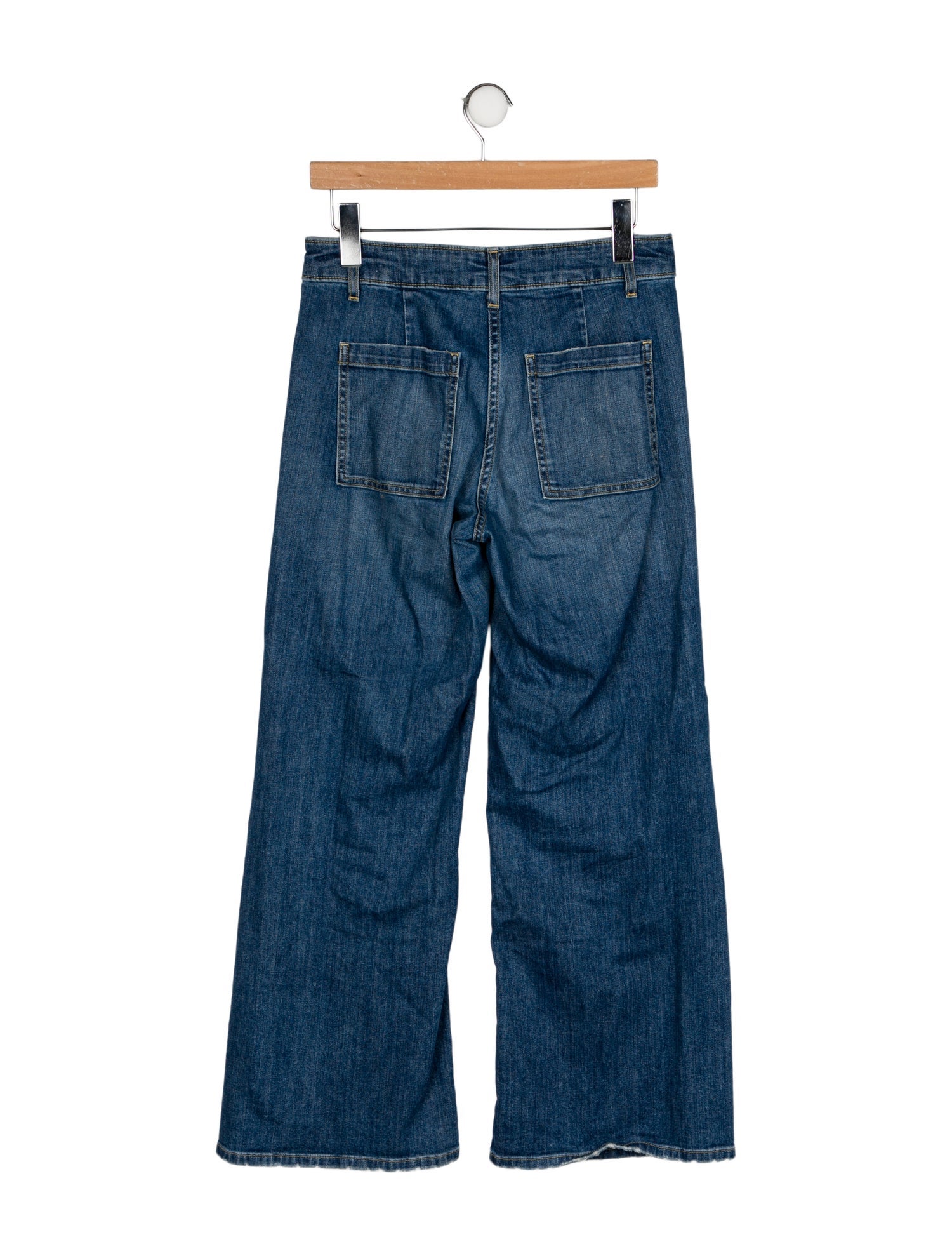 Nili Lotan Mid-Rise Wide Leg Jeans