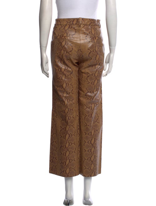 Nili Lotan Animal Print Wide Leg Pants