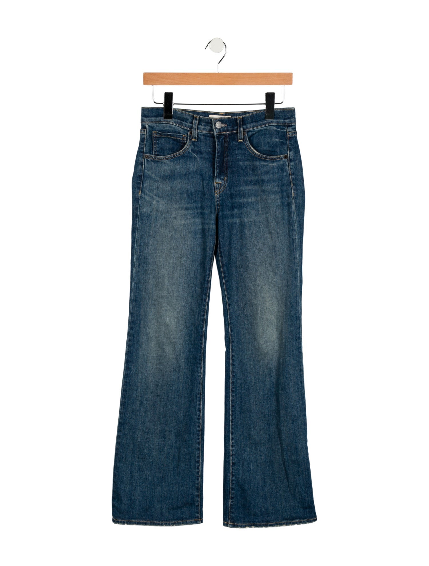 Nili Lotan Mid-Rise Wide Leg Jeans