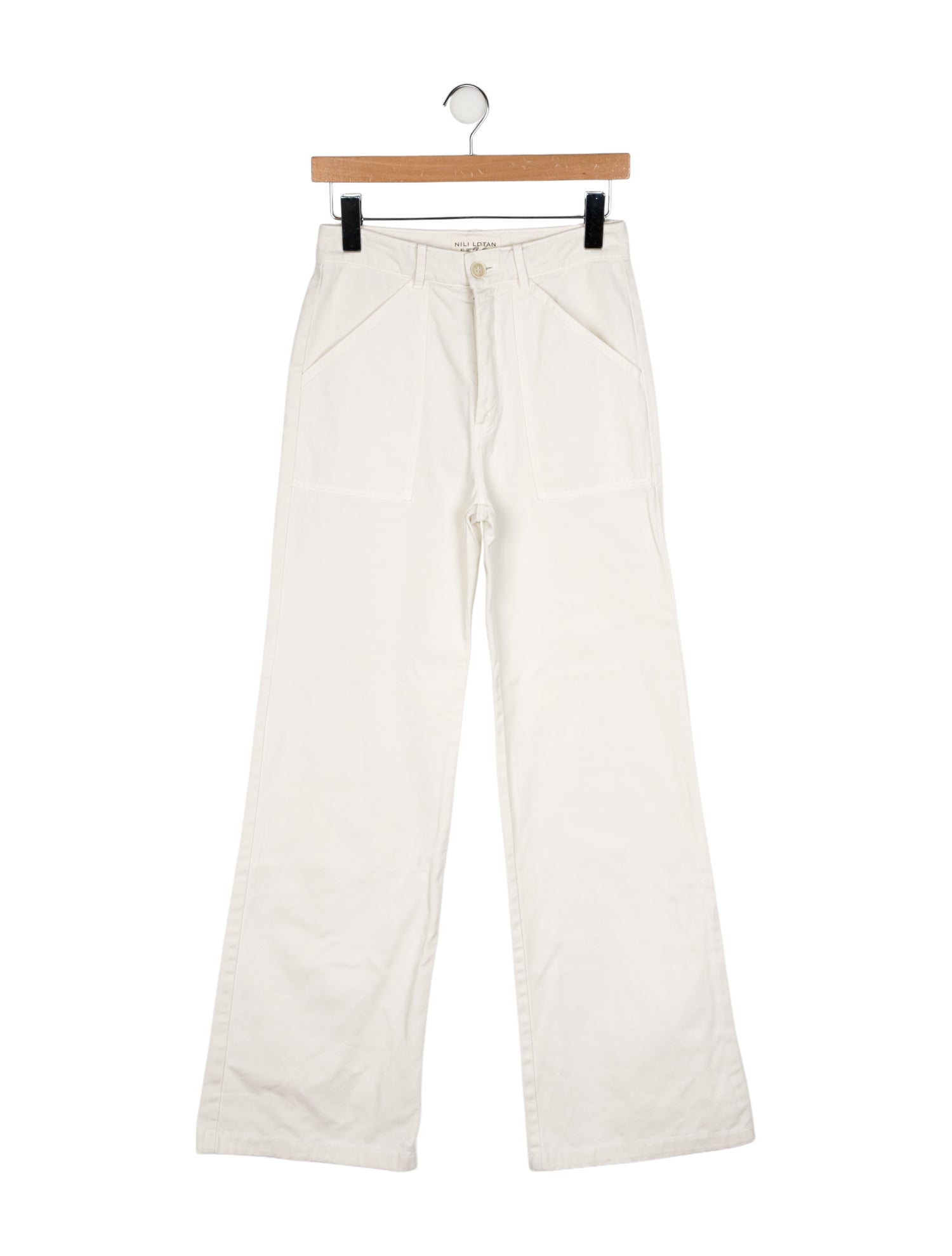 Nili Lotan High-Rise Wide Leg Jeans