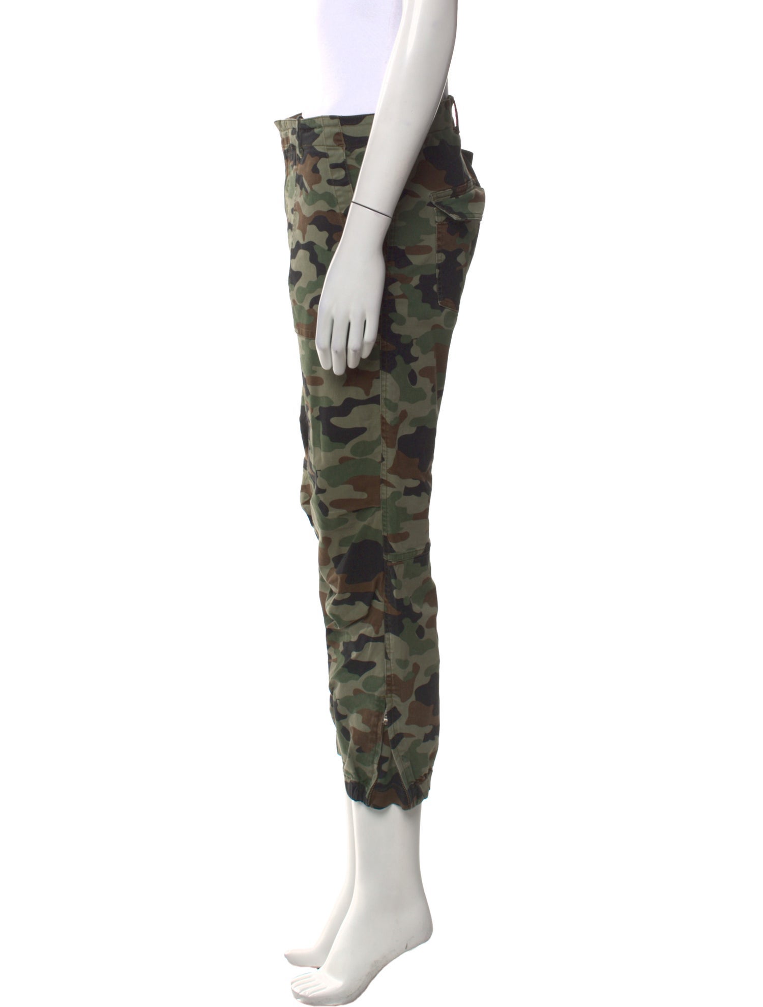 Nili Lotan Camouflage Print Straight Leg Pants