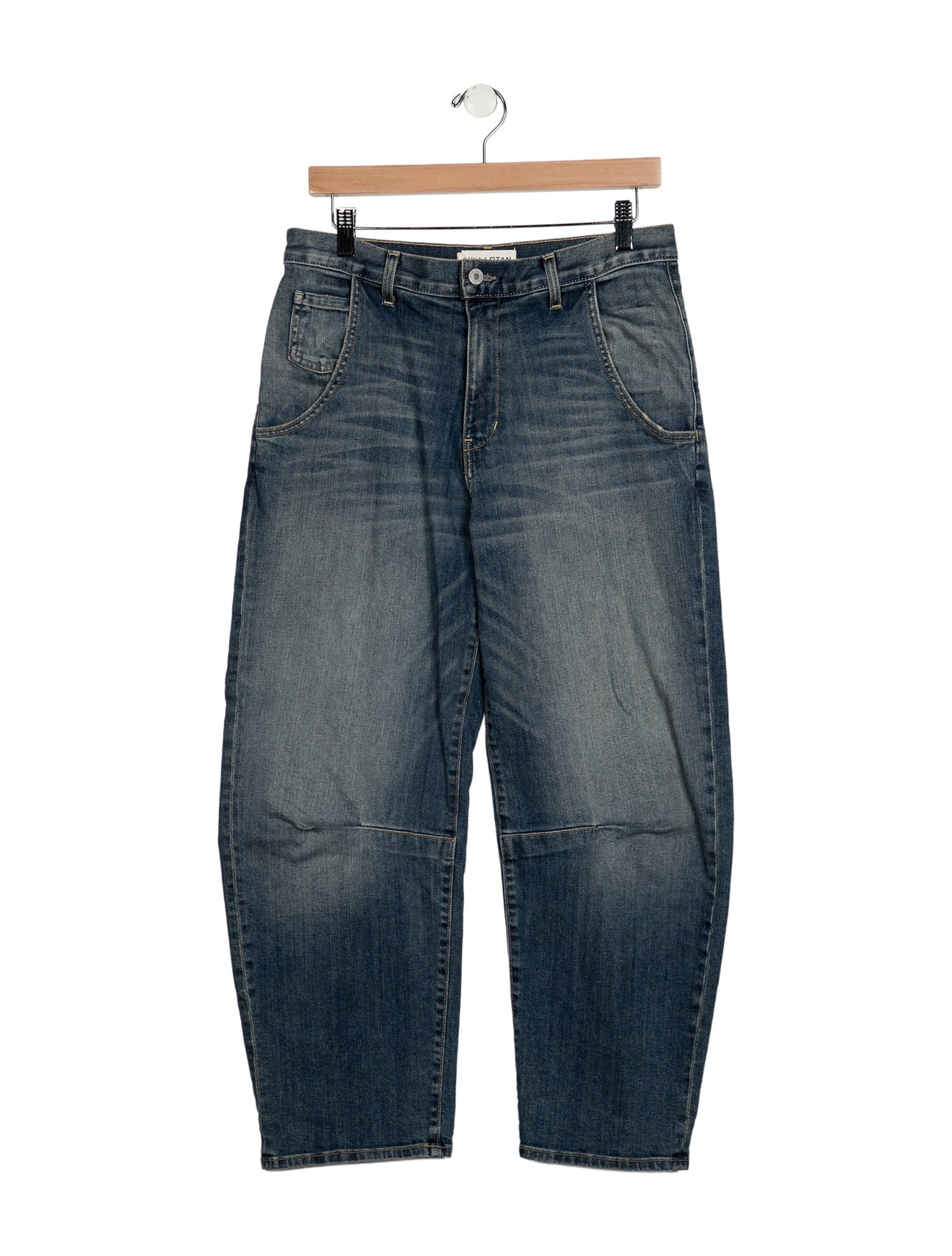 Nili Lotan Mid-Rise Straight Leg Jeans