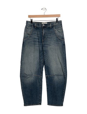 Nili Lotan Mid-Rise Straight Leg Jeans