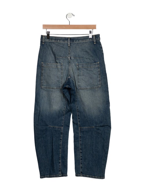 Nili Lotan Mid-Rise Straight Leg Jeans