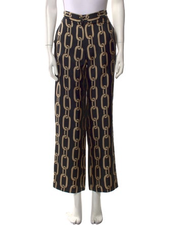 Nili Lotan Silk Wide Leg Pants