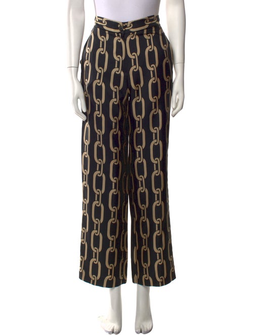 Nili Lotan Silk Wide Leg Pants