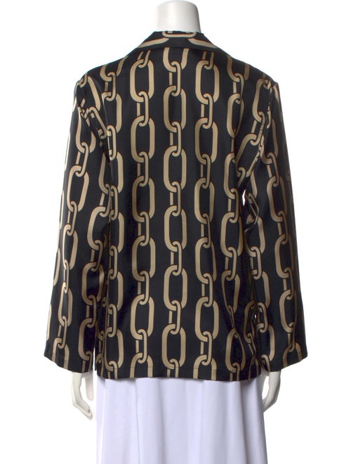 Nili Lotan Silk Printed Button-Up Top