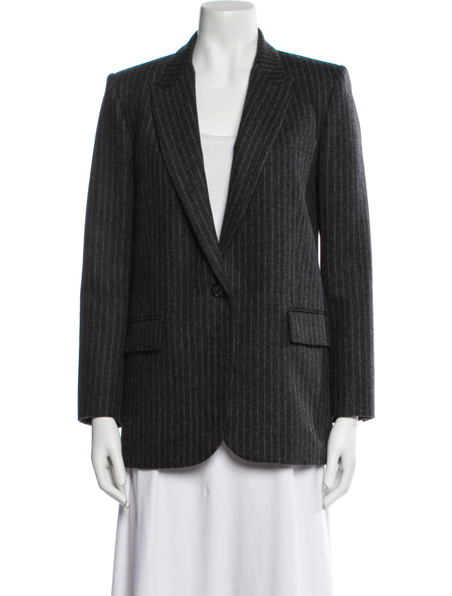 Nili Lotan Virgin Wool Striped Blazer
