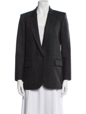 Nili Lotan Virgin Wool Striped Blazer