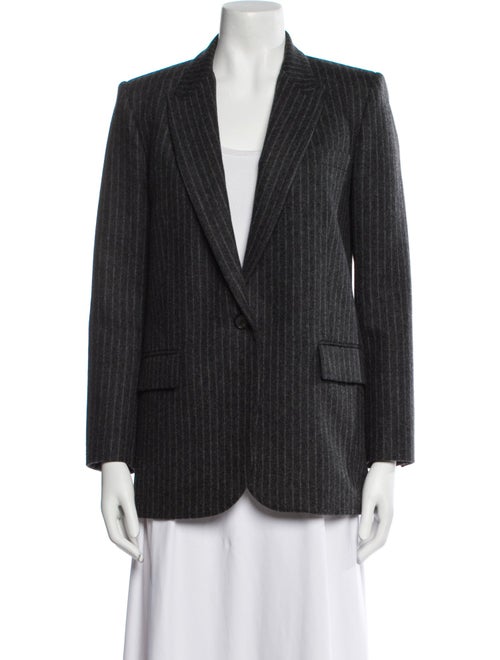 Nili Lotan Virgin Wool Striped Blazer