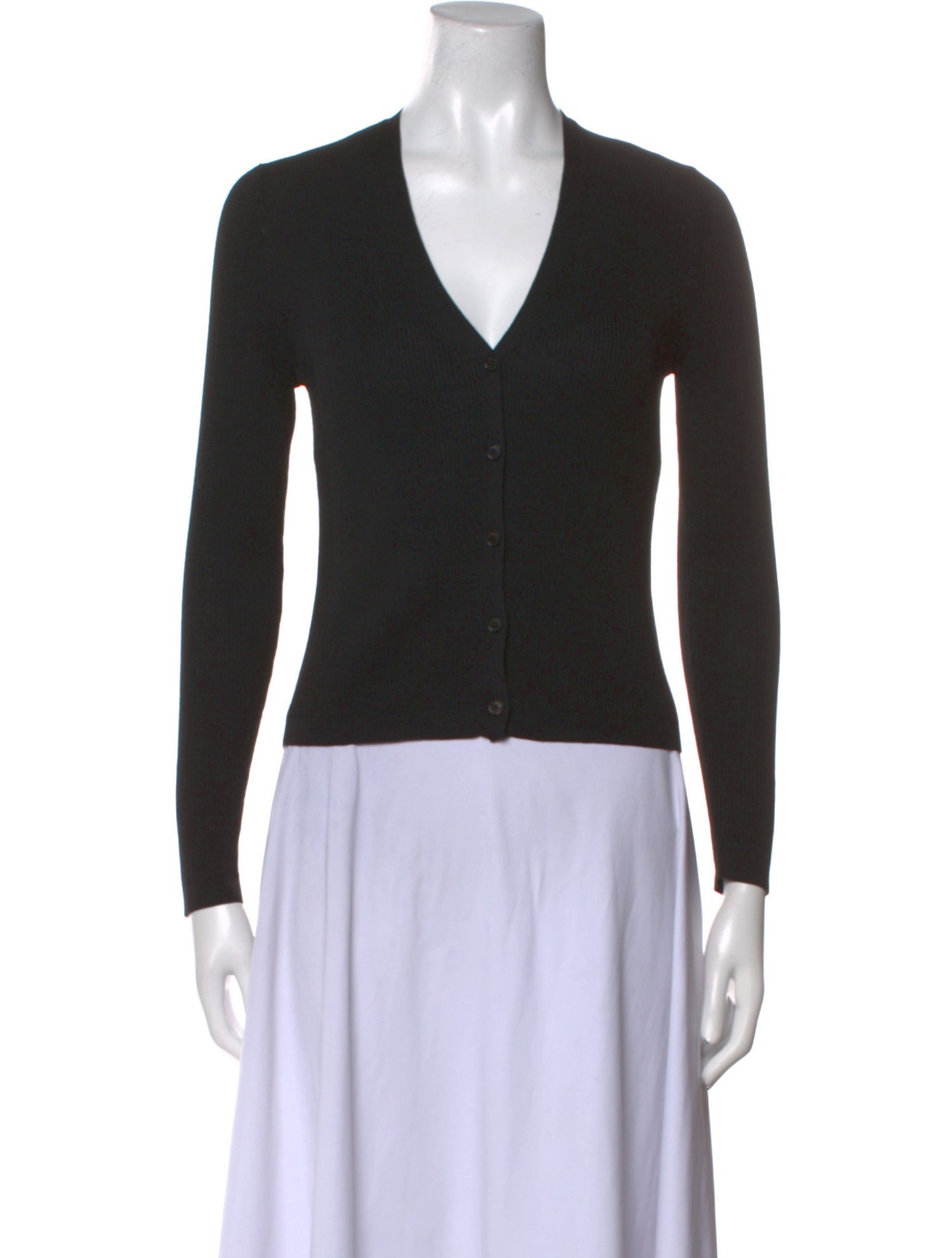 Nili Lotan Silk V-Neck Sweater