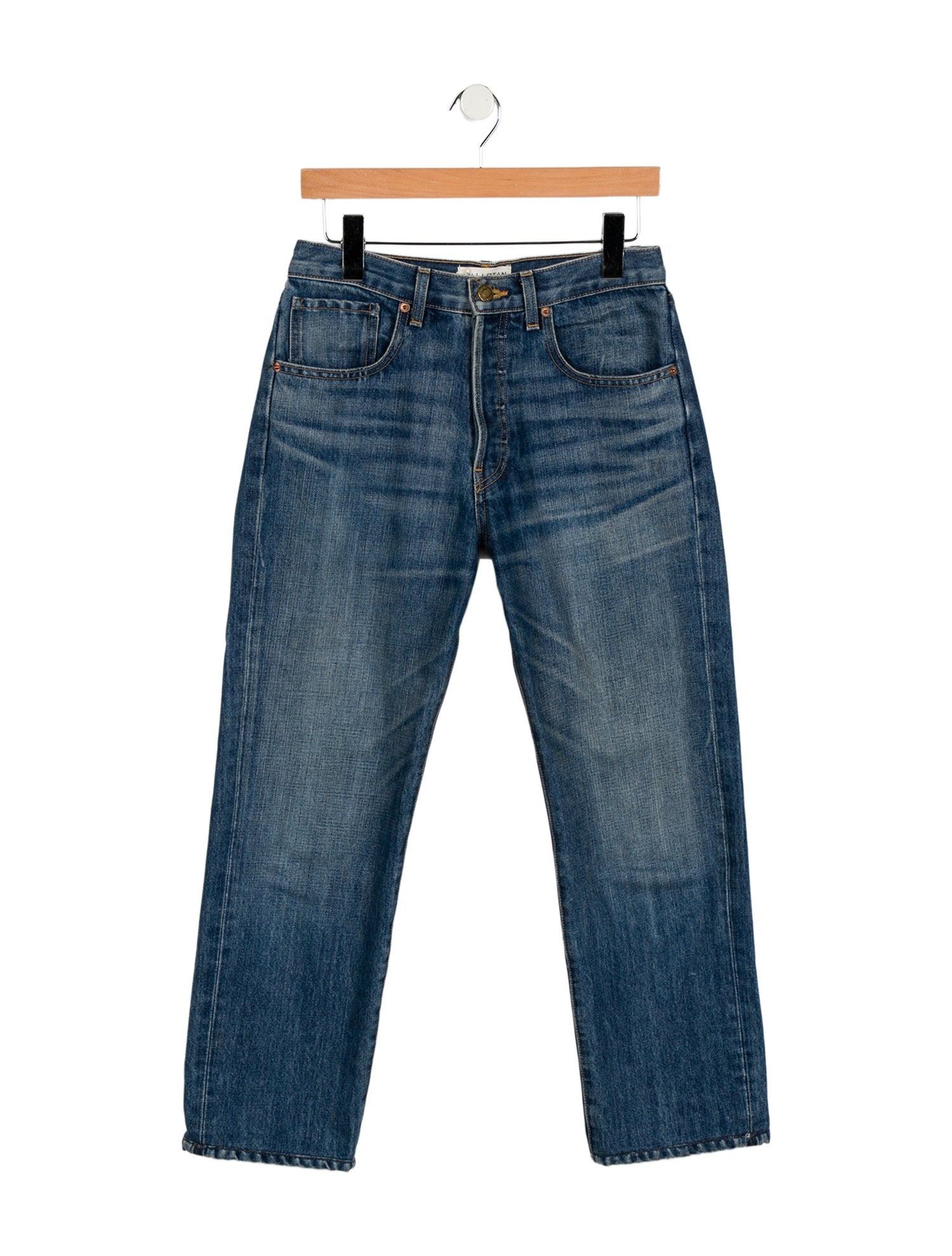 Nili Lotan High-Rise Straight Leg Jeans