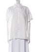 Nili Lotan Short Sleeve Button-Up Top