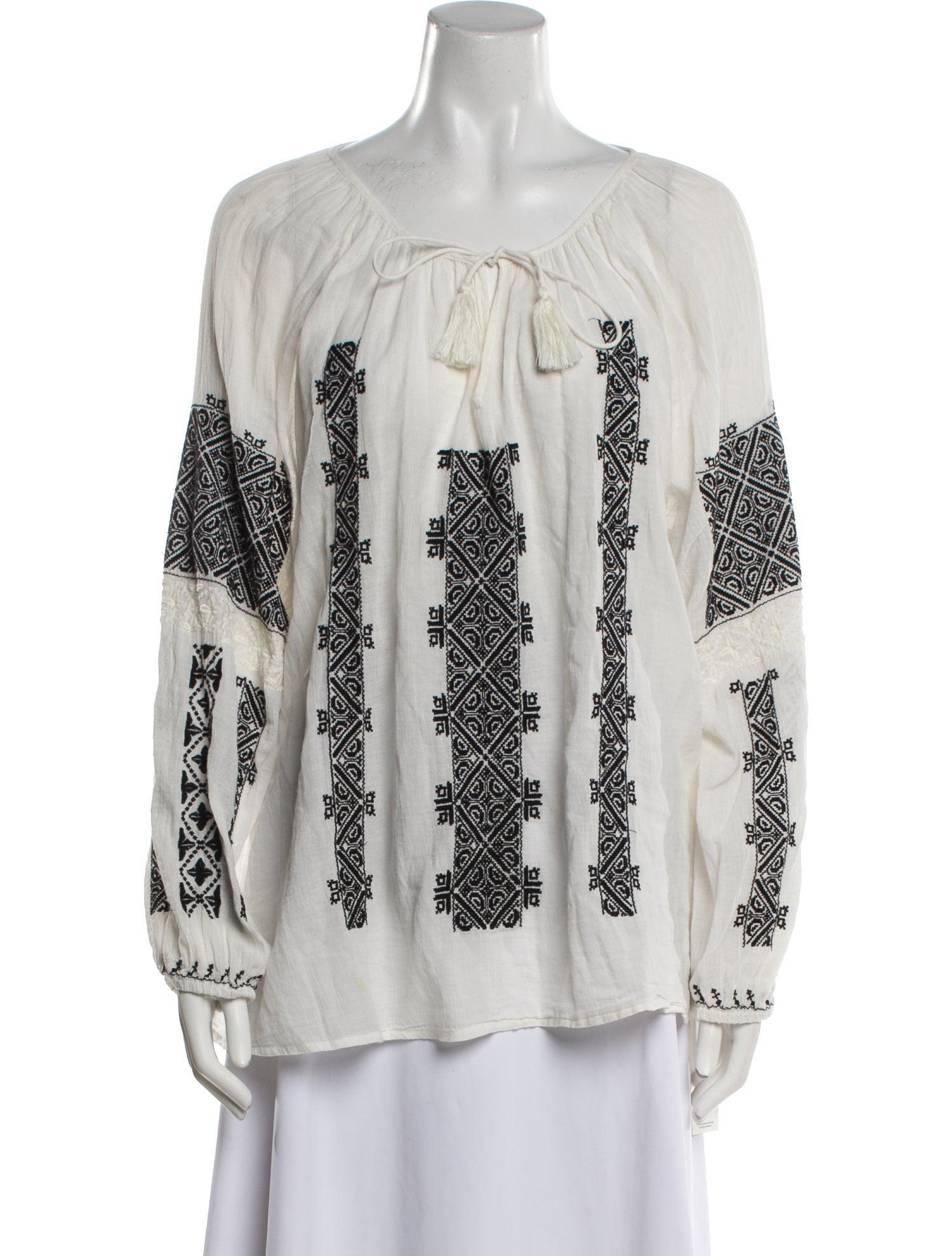 Nili Lotan Printed Scoop Neck Tunic