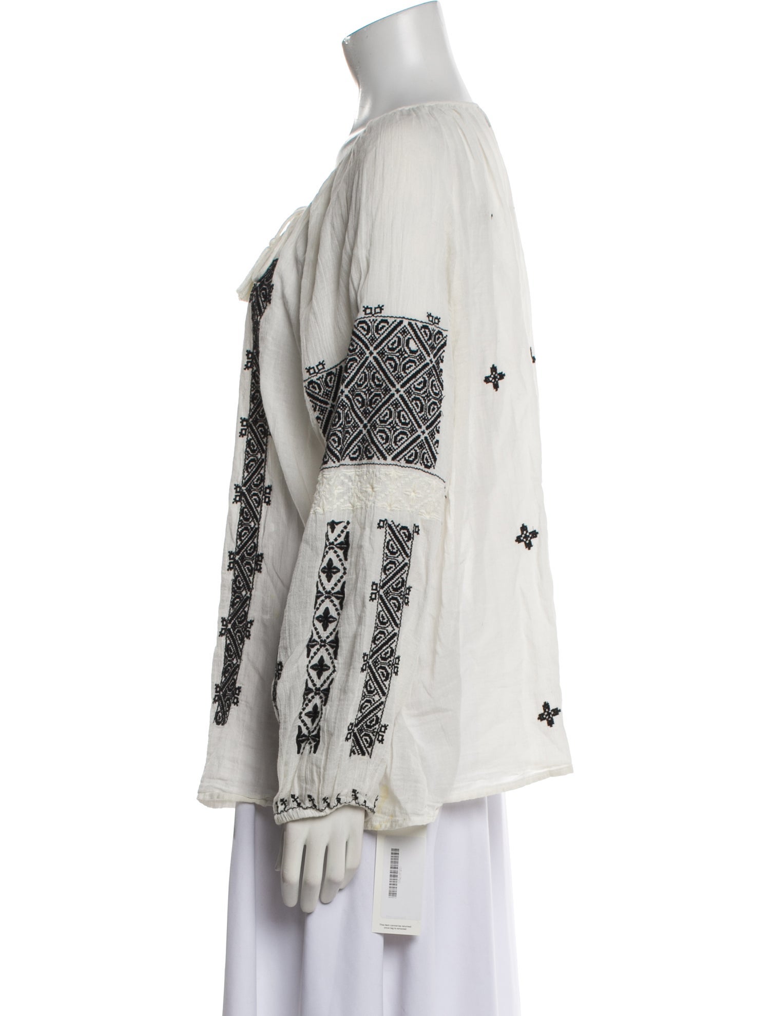 Nili Lotan Printed Scoop Neck Tunic