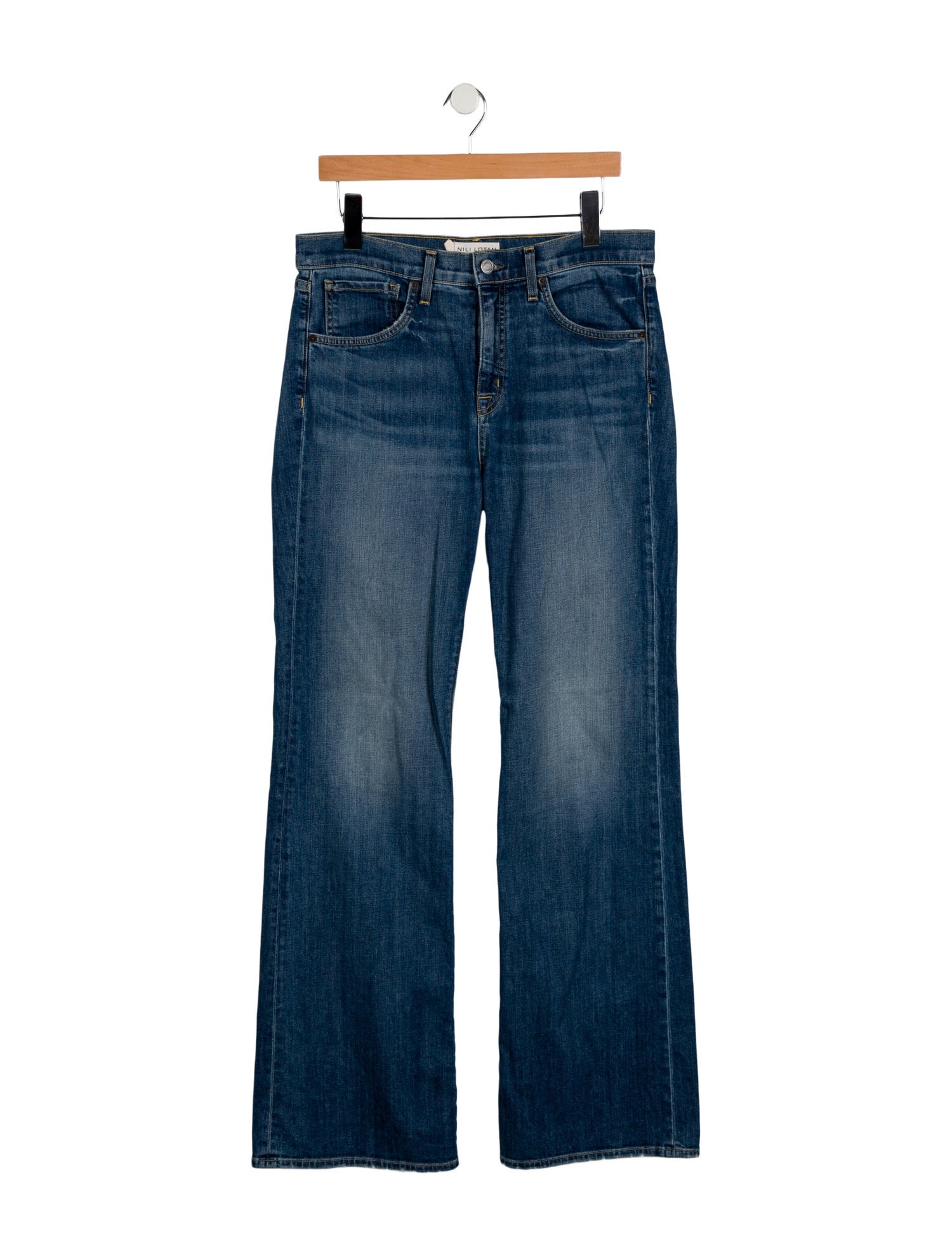Nili Lotan High-Rise Wide Leg Jeans