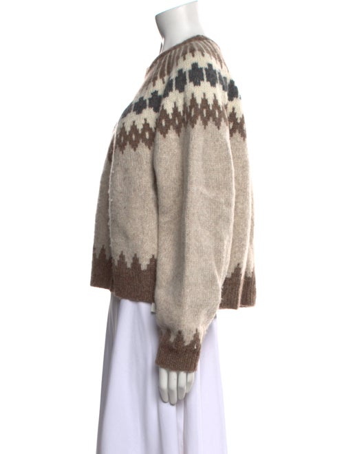 Nili Lotan Alpaca Printed Sweater