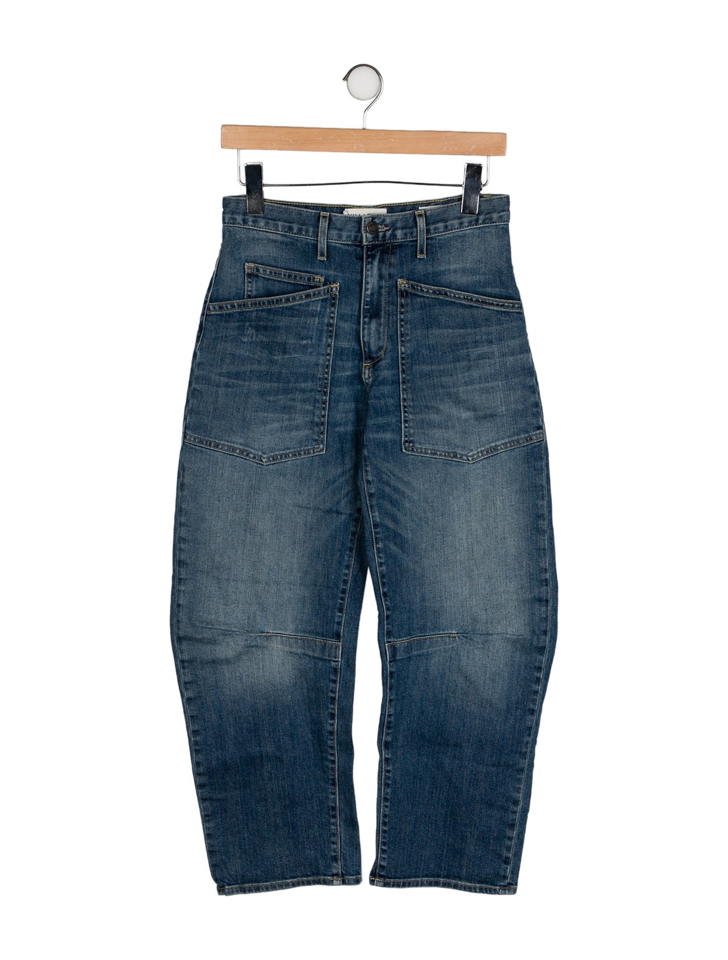 Nili Lotan Mid-Rise Straight Leg Jeans