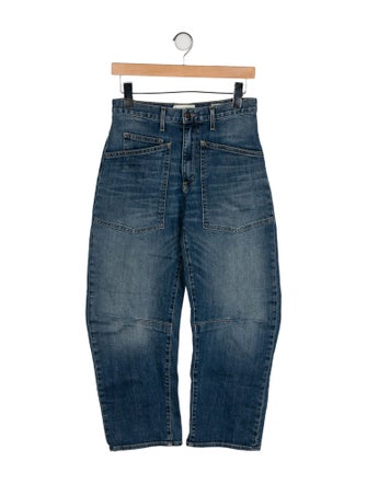 Nili Lotan Mid-Rise Straight Leg Jeans