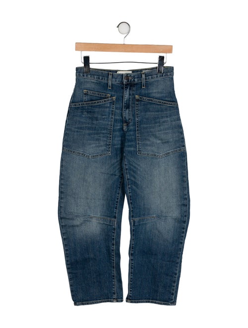 Nili Lotan Mid-Rise Straight Leg Jeans