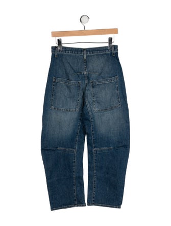 Nili Lotan Mid-Rise Straight Leg Jeans