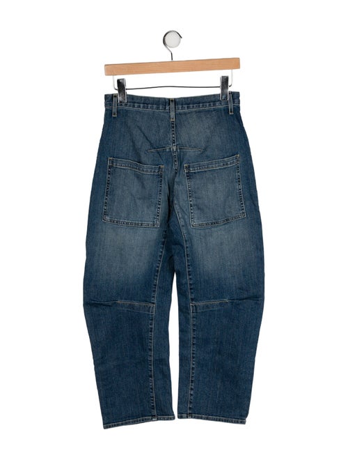 Nili Lotan Mid-Rise Straight Leg Jeans