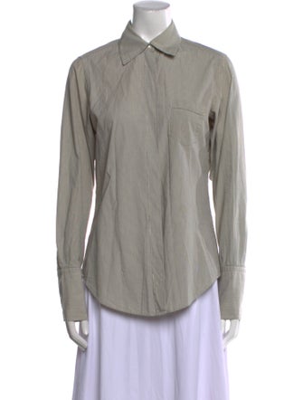 Nili Lotan Long Sleeve Button-Up Top