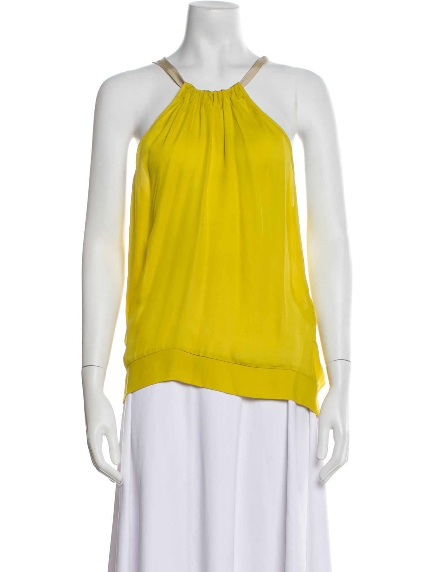 Nili Lotan Silk Halterneck Blouse