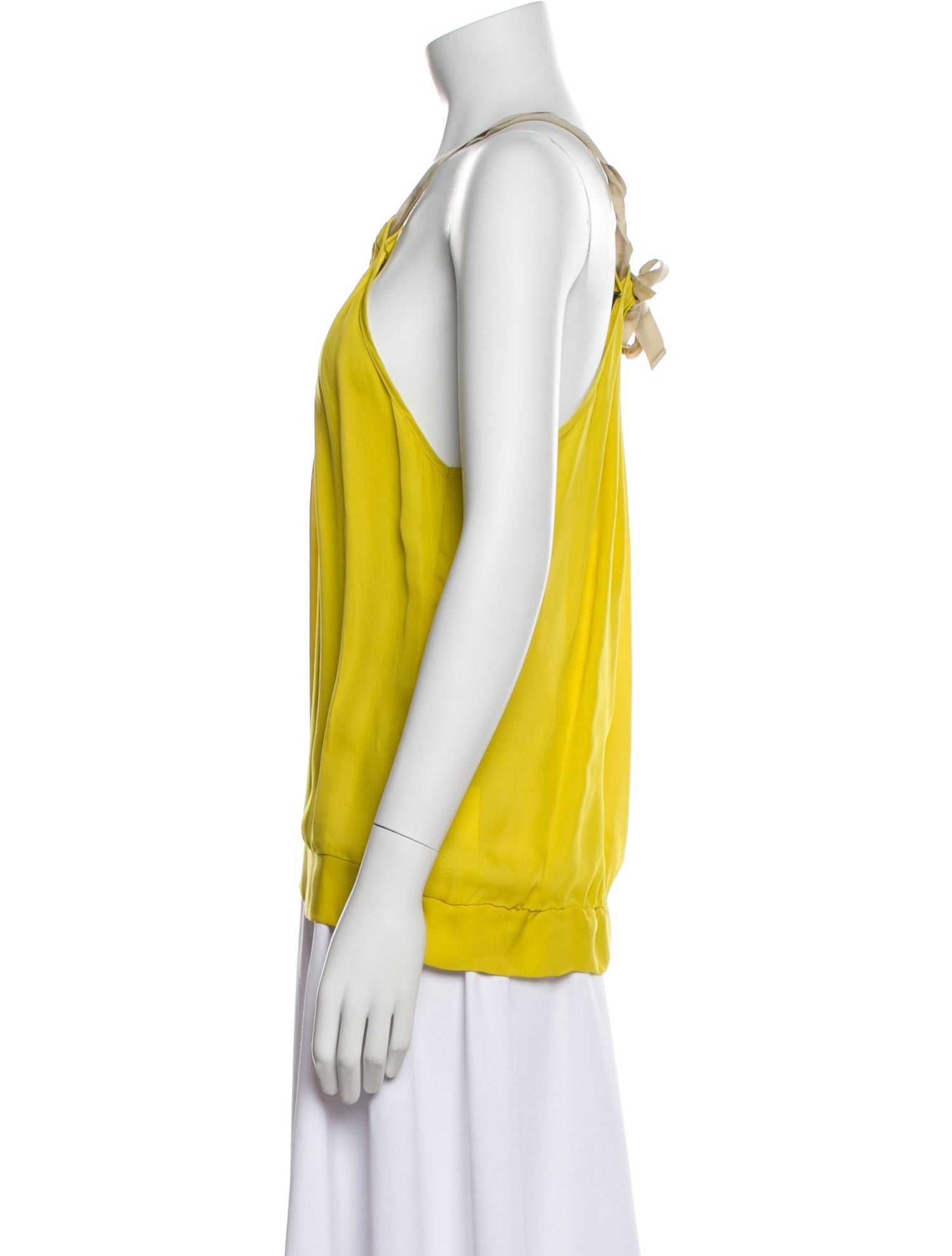 Nili Lotan Silk Halterneck Blouse