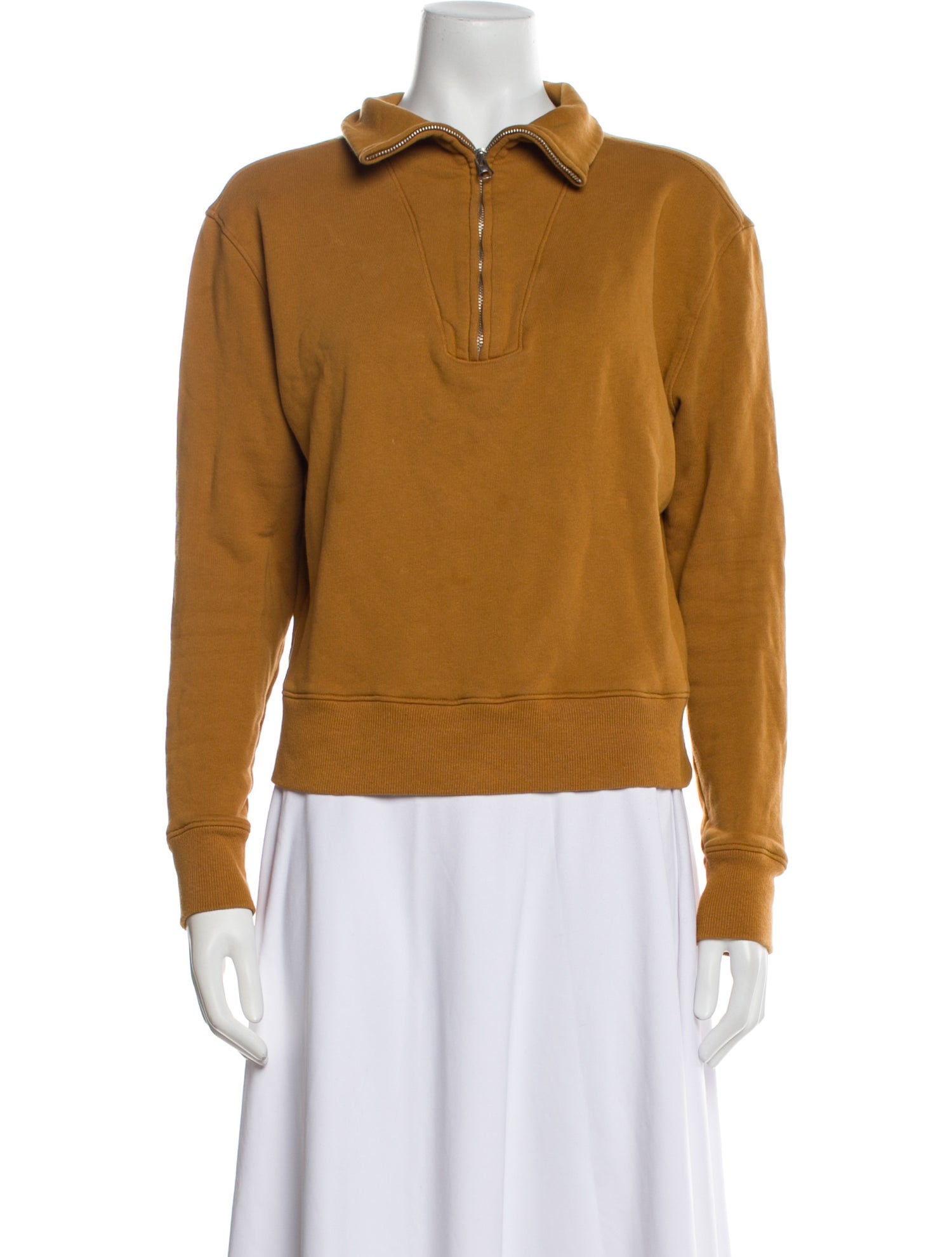 Nili Lotan Mock Neck Long Sleeve Sweatshirt