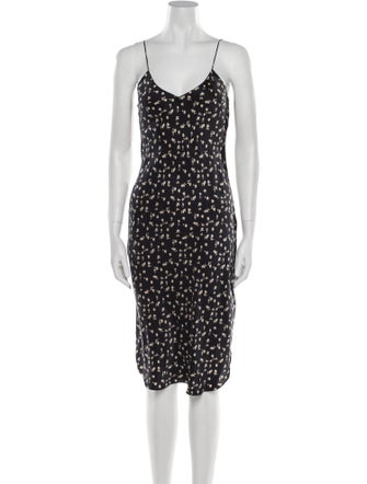 Nili Lotan Silk Midi Length Dress