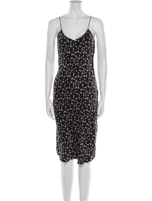 Nili Lotan Silk Midi Length Dress