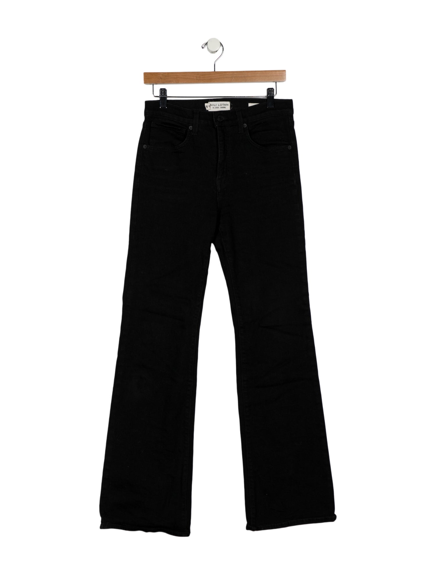 Nili Lotan Mid-Rise Wide Leg Jeans