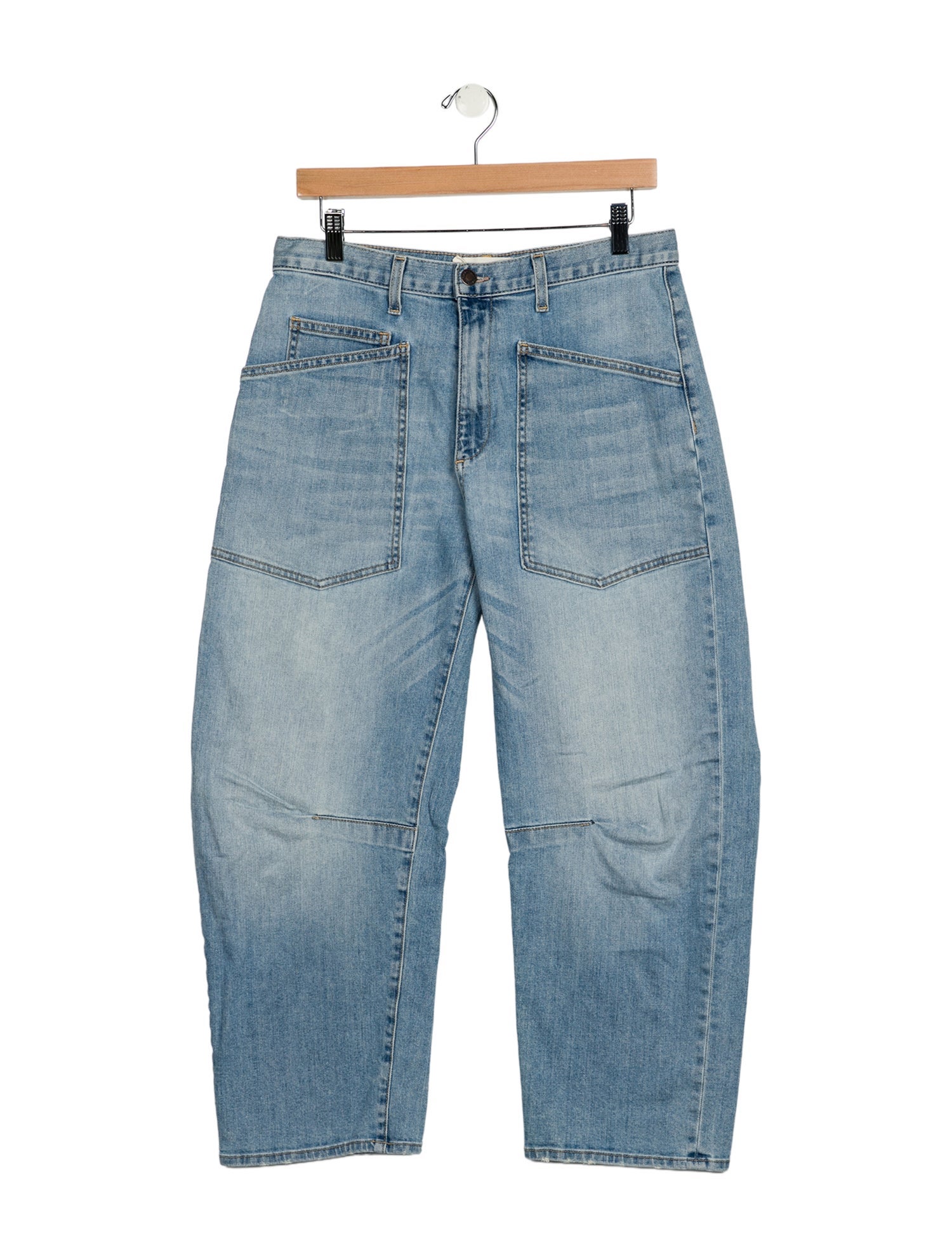 Nili Lotan Mid-Rise Straight Leg Jeans