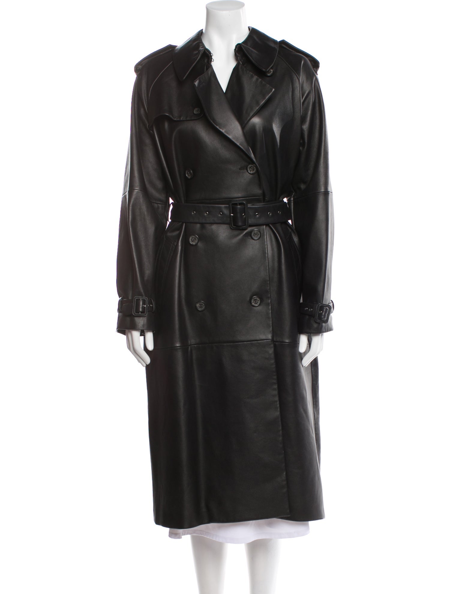 Nili Lotan Leather Trench Coat