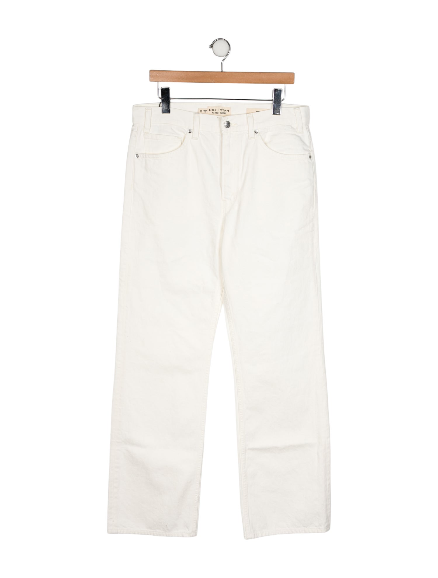 Nili Lotan High-Rise Wide Leg Jeans