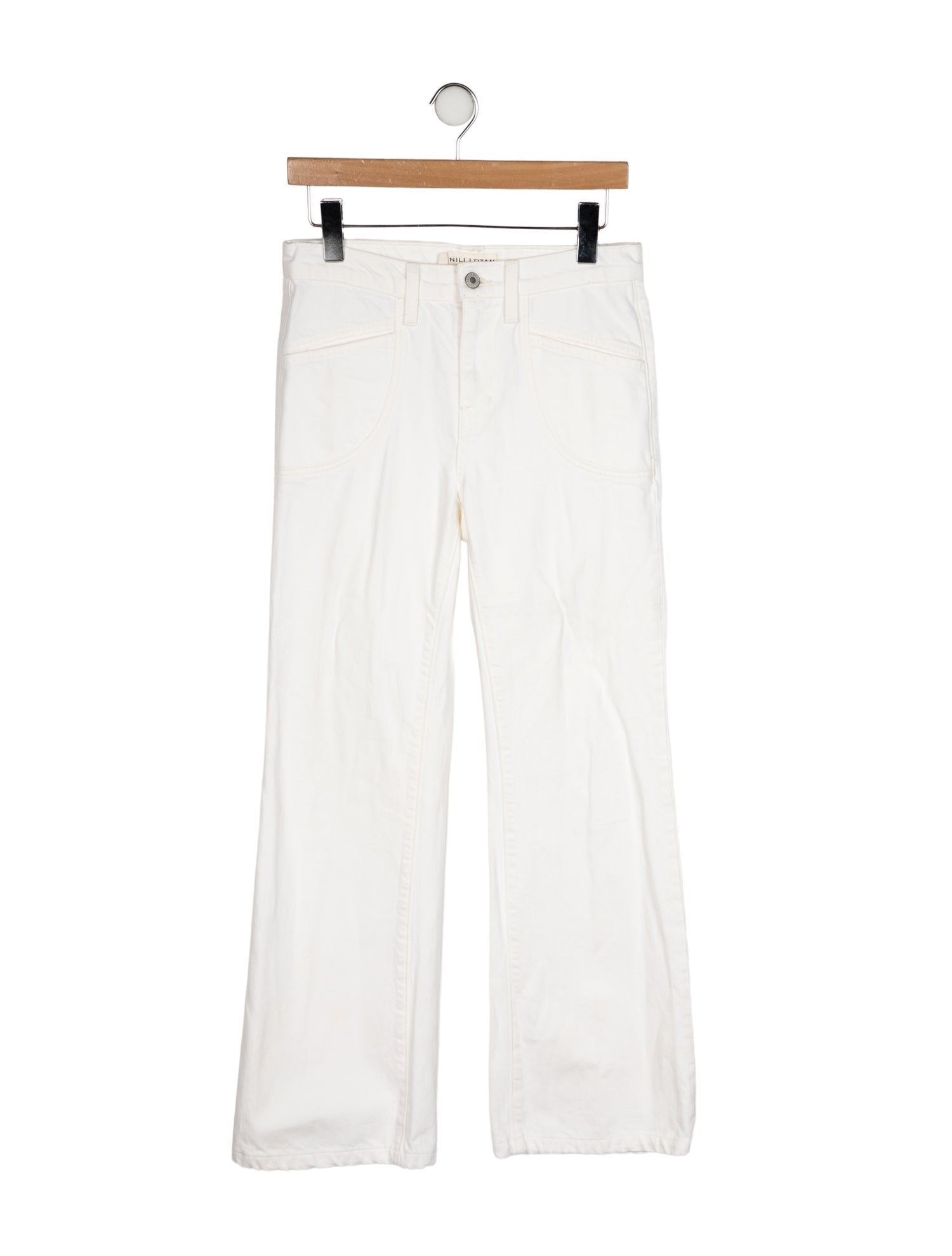 Nili Lotan Mid-Rise Wide Leg Jeans